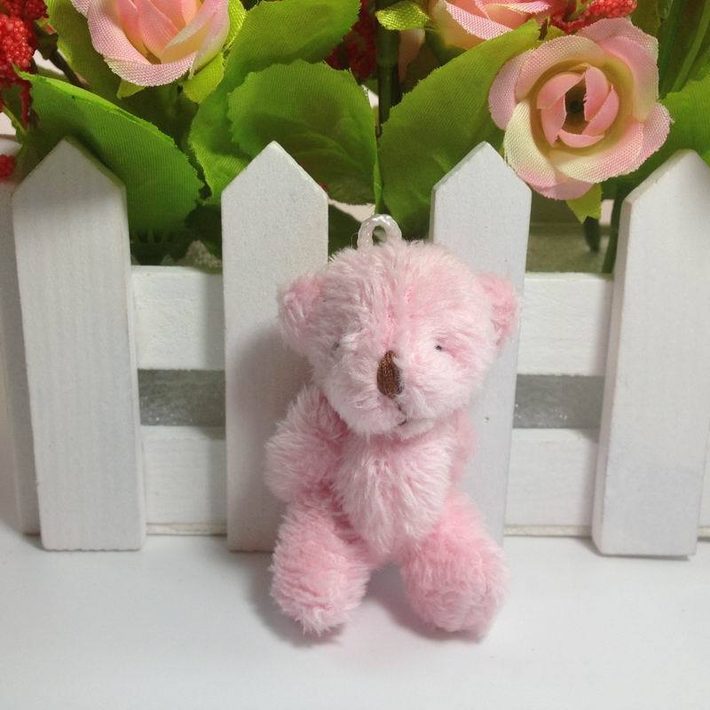 Title 4, Mini Multicolor Plush Toy Jointed Bear Doll Lon...