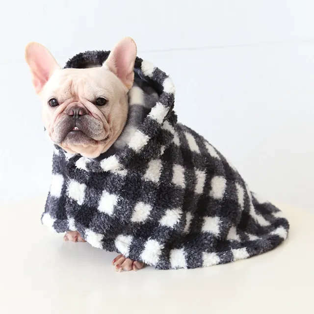 Thickened Fleece lined Pet Shawl Sleeping Blanket Plaid - Shop at LoveMi
