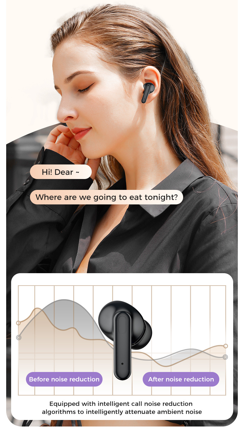 Title 6, Cuffie Bluetooth wireless con cancellazione att...