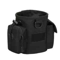 Outdoor Camouflage Hiking Key Waist Bag - Black - View 1