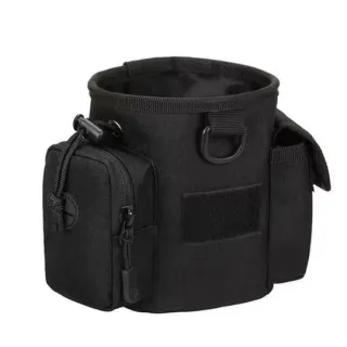 Outdoor Camouflage Hiking Key Waist Bag - Black
