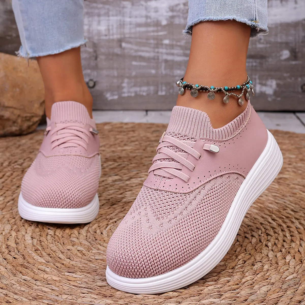 Shock-absorbing Lightweight Lace-free Slip-on Shoes