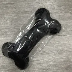 Cotton Velvet Dog Toy Bone Biting Molar Rod - Black - View 1
