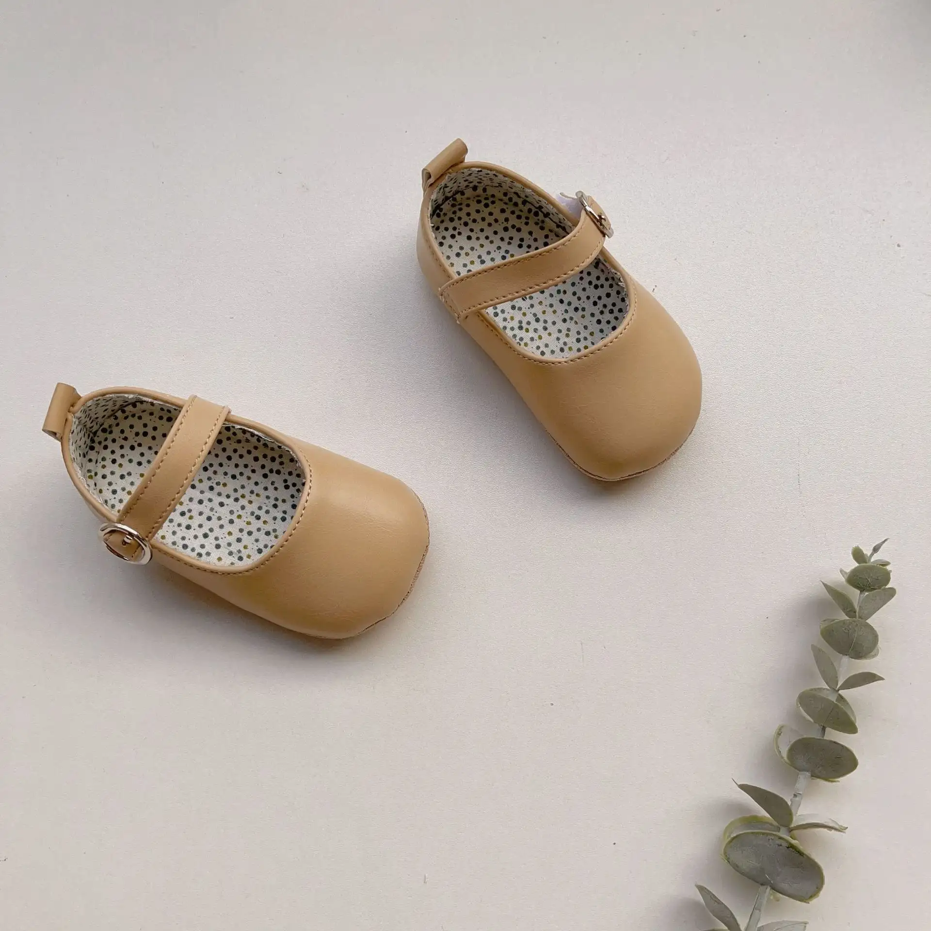 Baby Girl Toddler Shoes Warm Velcro Leather