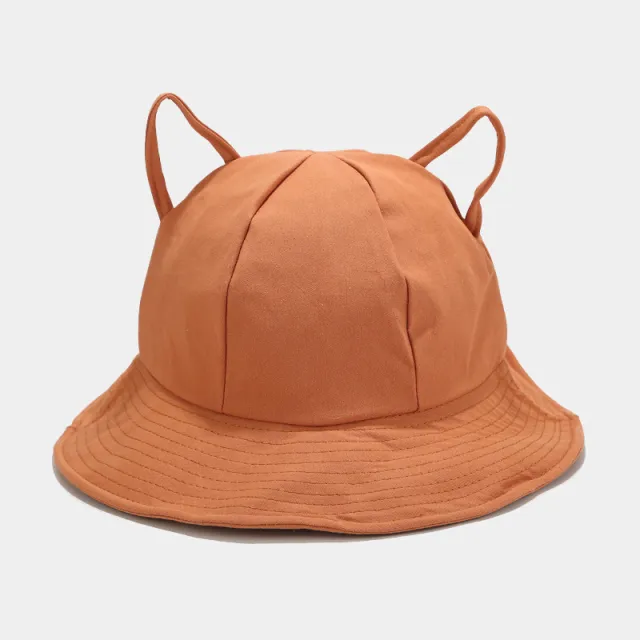 Japanese Style Artistic Sun Hat Summer Leisure Bucket Hat Tide Warm Orange - Shop at LoveMi