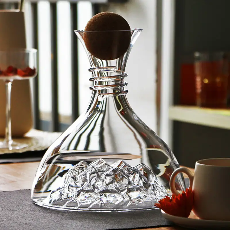 European Entry Lux Iceberg Red Wine Speedy Wine Decanter Household Creative Personalized Glass