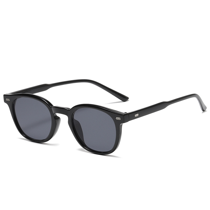 Women’s All-match Small Frame Retro Korean Type UV Protection Round Rim Sunglasses
