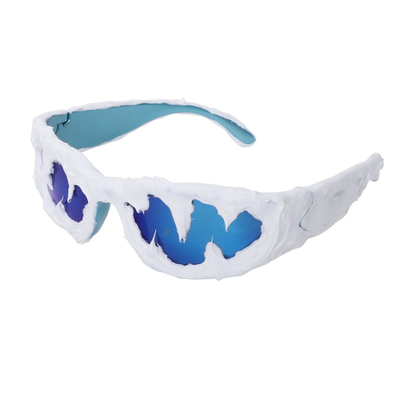 Blue Frame White Glue