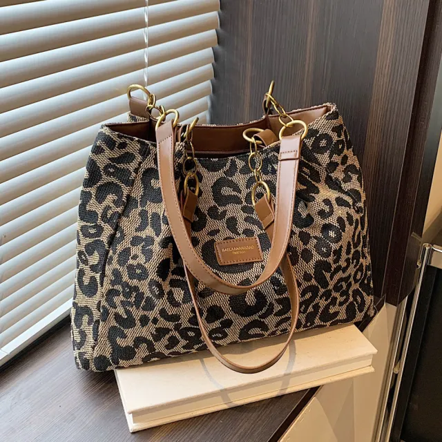 Large Capacity Commute Leisure Tote Bag Brown - Shop at LoveMi