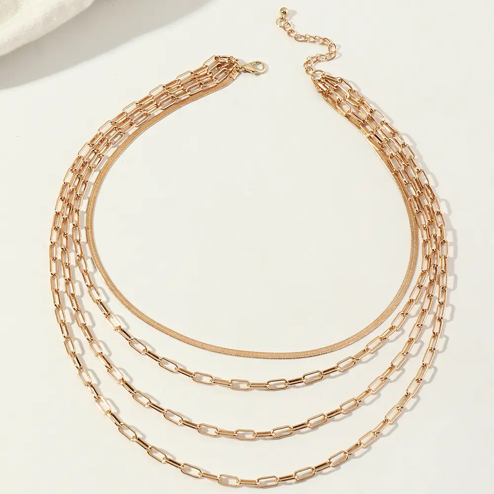 NZ1502 Naizhu Hip Hop Punk Metal Necklace