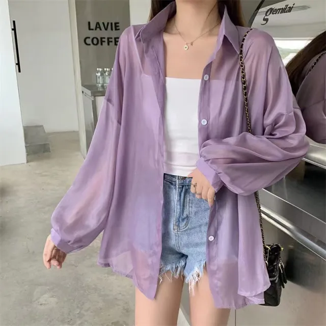 Pearl Yarn Women's Design Sense Niche Thin Long sleeved Jacket Dark Purple - Shop at LoveMi