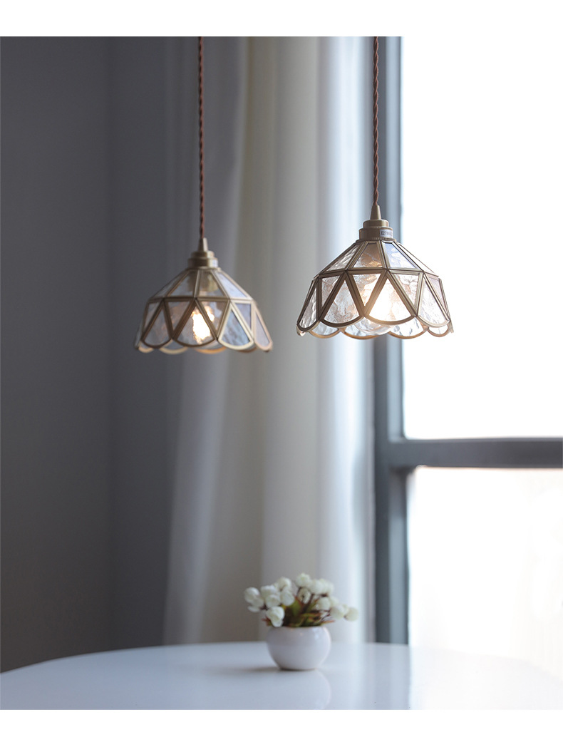 Title 3, Japanese-style Retro Brass Chandelier Nordic Pe...