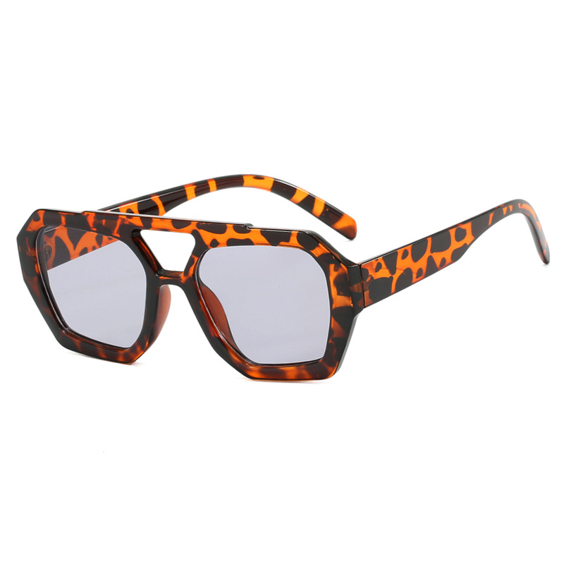 Ins Big Frame Leopard Sunglasses Summer Sunshade Beach Vacation Glasses - Image 14
