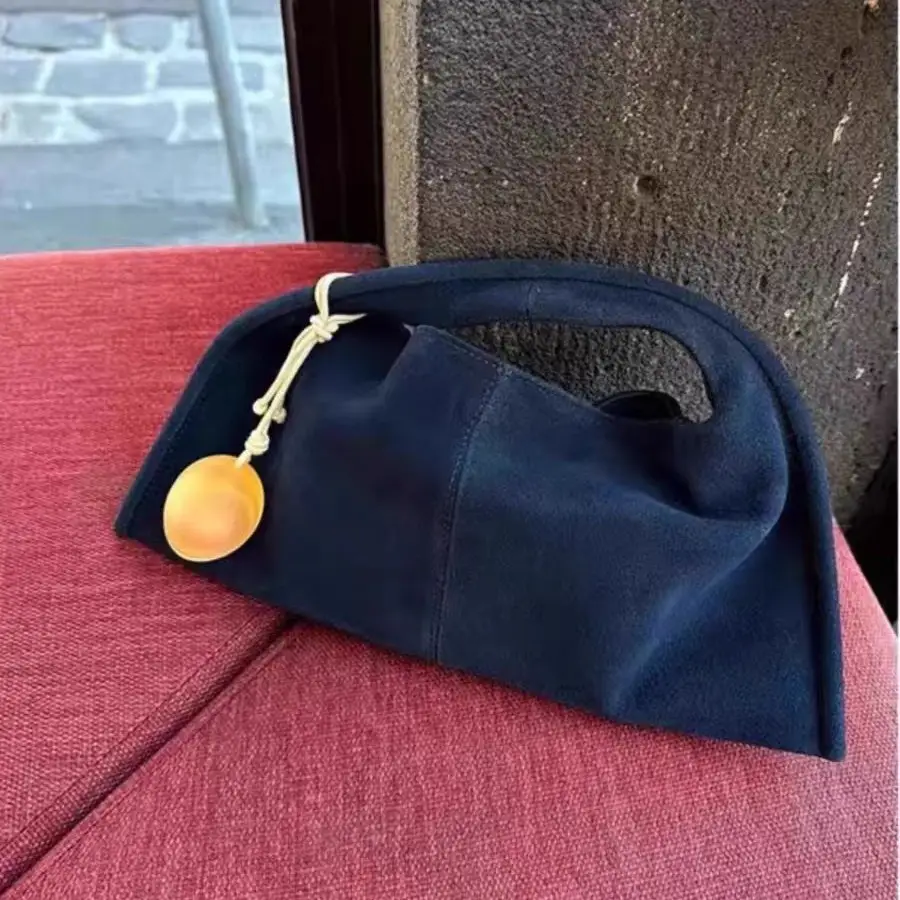 Relaxed-style Niche-designer Vintage-style Hand-held Dumpling Bag