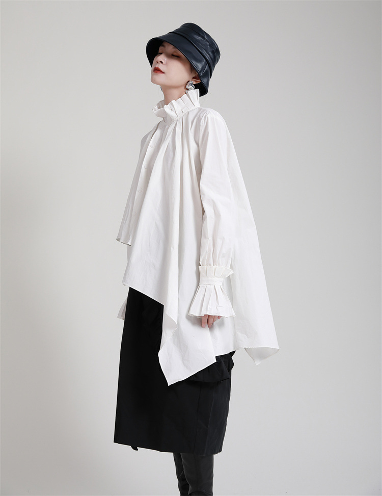 Long Sleeve Shirt Loose Mid-length Shirt