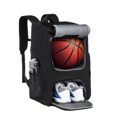 Multifunctional Basketball Bag Training Bag Large Capacity Convenient Backpack - Black - View 1