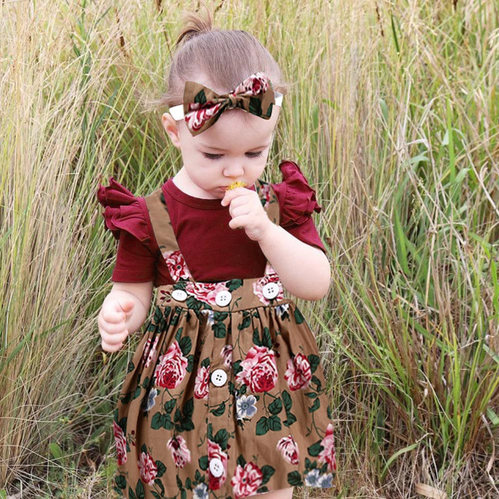 Title 12, Set gonna floreale per bambina Un look fresco e...