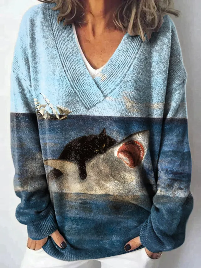 Loose And Lazy Style Soft Glutinous Pullover Women's Top Bj20055646375 Xl - Shop at LoveMi