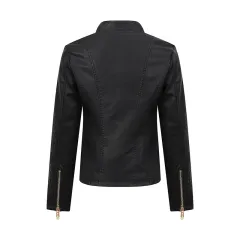 Fashion Best-seller Leather Jacket Coat Women - Black - View 1