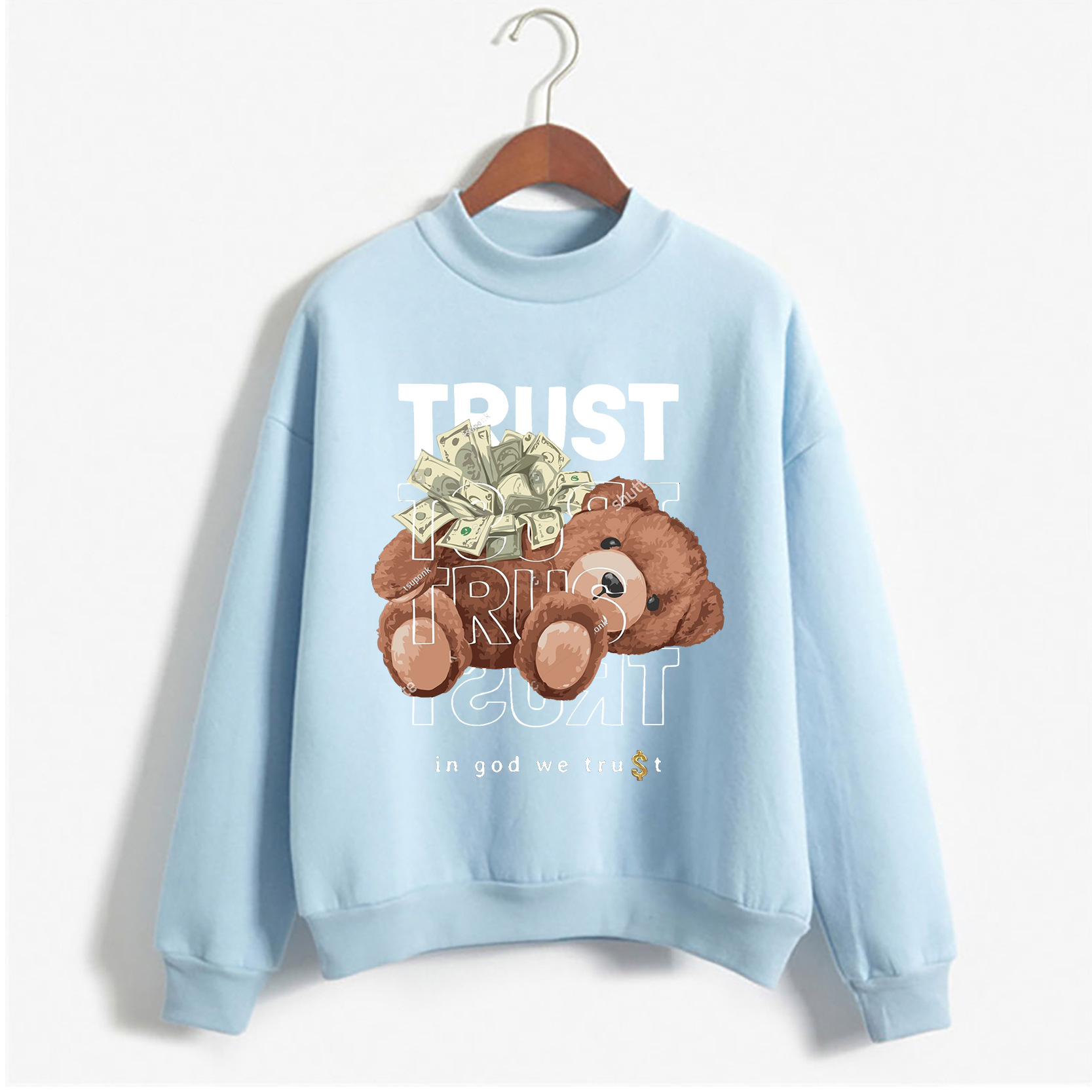 Women's Fashion Casual Loose Sweatshirt Bottoming Top