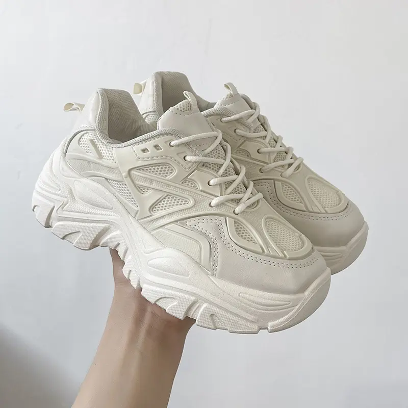 Thick-soled Breathable Single-lined Platform Dad Shoes