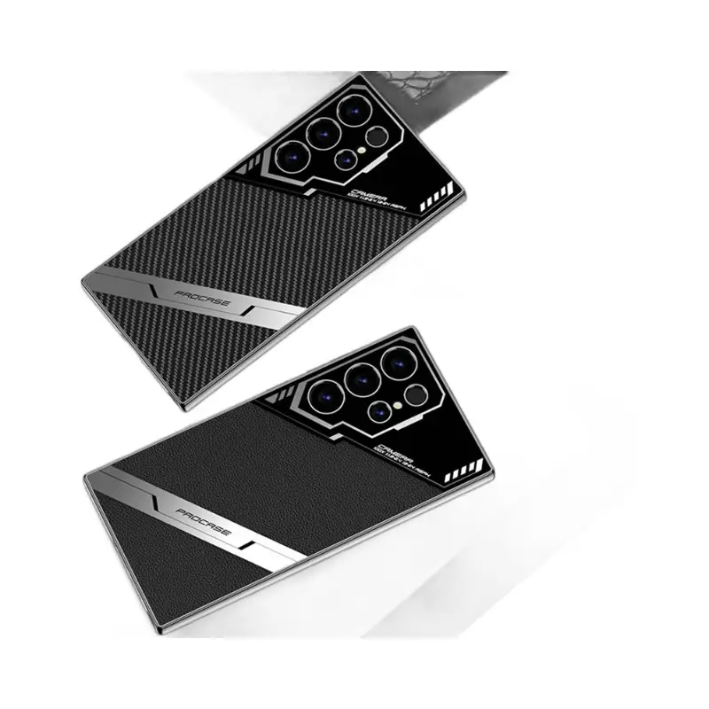 Phone Case S24 Electroplated Esports Leather S23u Creative Protective Case