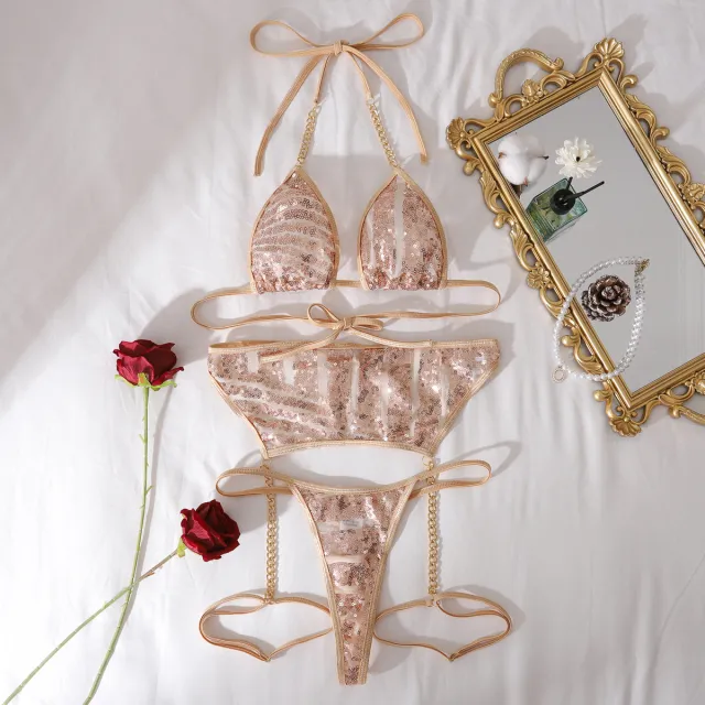 Silver Silk Cloth Push Up Body Shaping Sexy Underwear Split Suit Silver - Shop at LoveMi