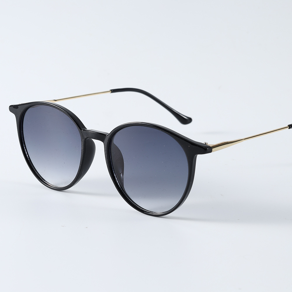 New Artistic Round Frame Women's All-match Face-looking Small Sunglasses - Image 13