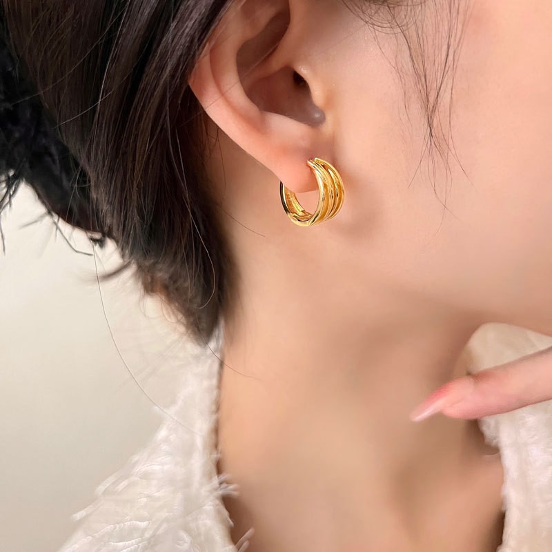 Fashion Multi-layer Geometric Lines Ear Clip