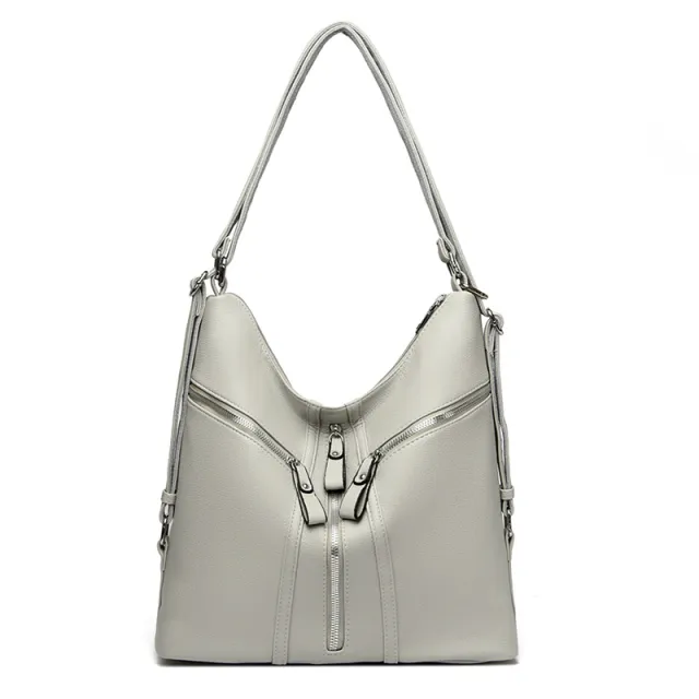 New Fashion Crossbody Shoulder Large Capacity Leisure Travel Backpack Gray - Shop at LoveMi