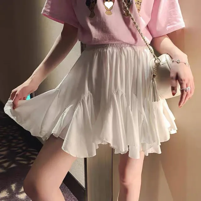 White Slimming Puffy A Line Dress Women White - Shop at LoveMi