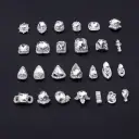K9 Ultra-Shiny Flat-Back Rhinestones In White For Nail Art Decorations view 6