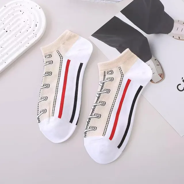 Women's Fashionable All match Canvas Shoes Socks Beige - Shop at LoveMi