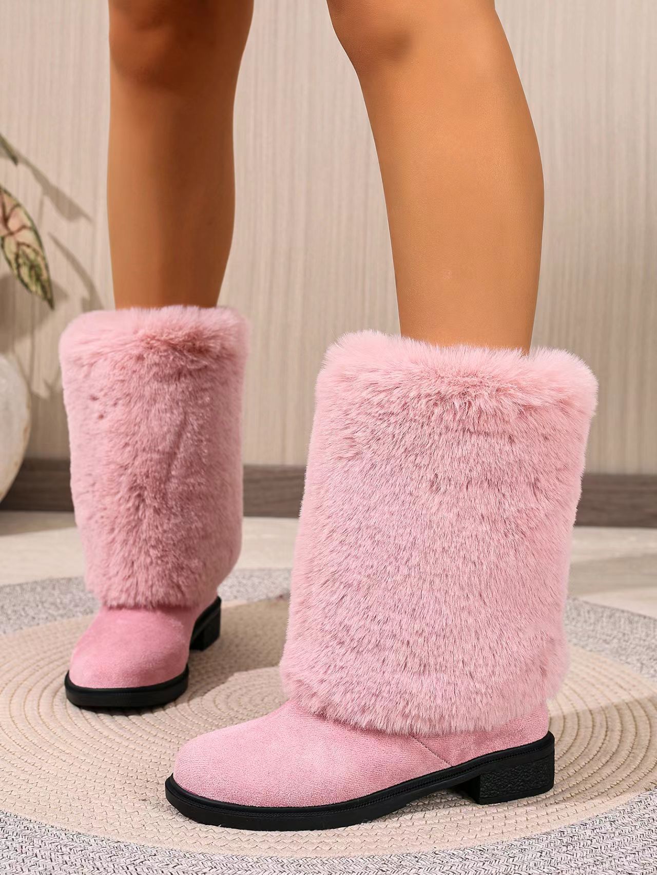 Women’s Chunky Heel Snow Boots