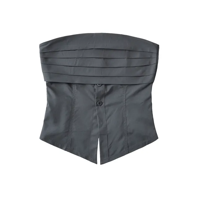 Summer New Women's Fashion Slim Vest Gray - Shop at LoveMi