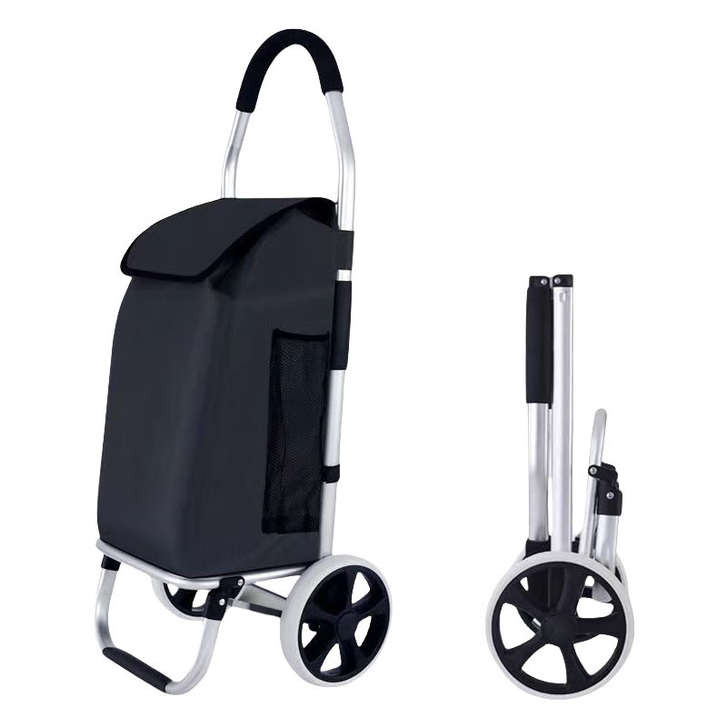 Aluminum Alloy Shopping Cart Pull Rod Folding Cart