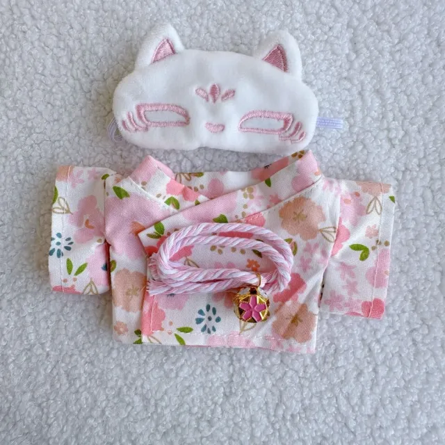 Plush Doll Floral Shirt Shorts Cute Refreshing Clothes Pink Fresh Kimono Suit - Shop at LoveMi