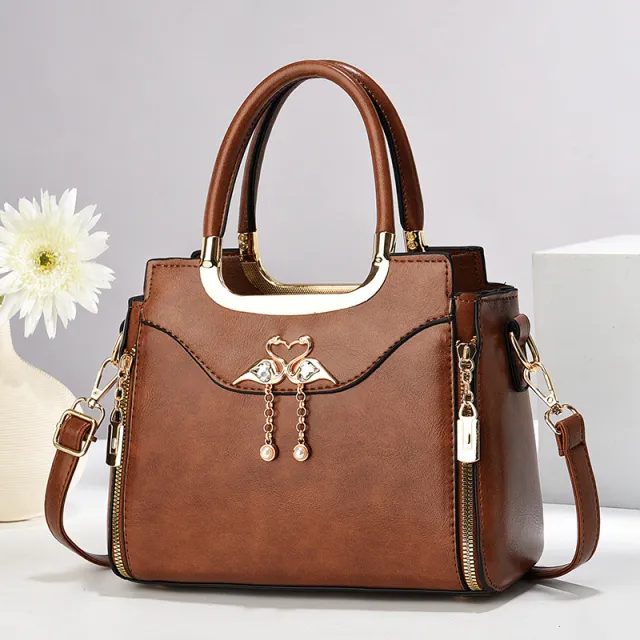 Retro Portable Crossbody Large Capacity Commuter Bag Yellow - Shop at LoveMi