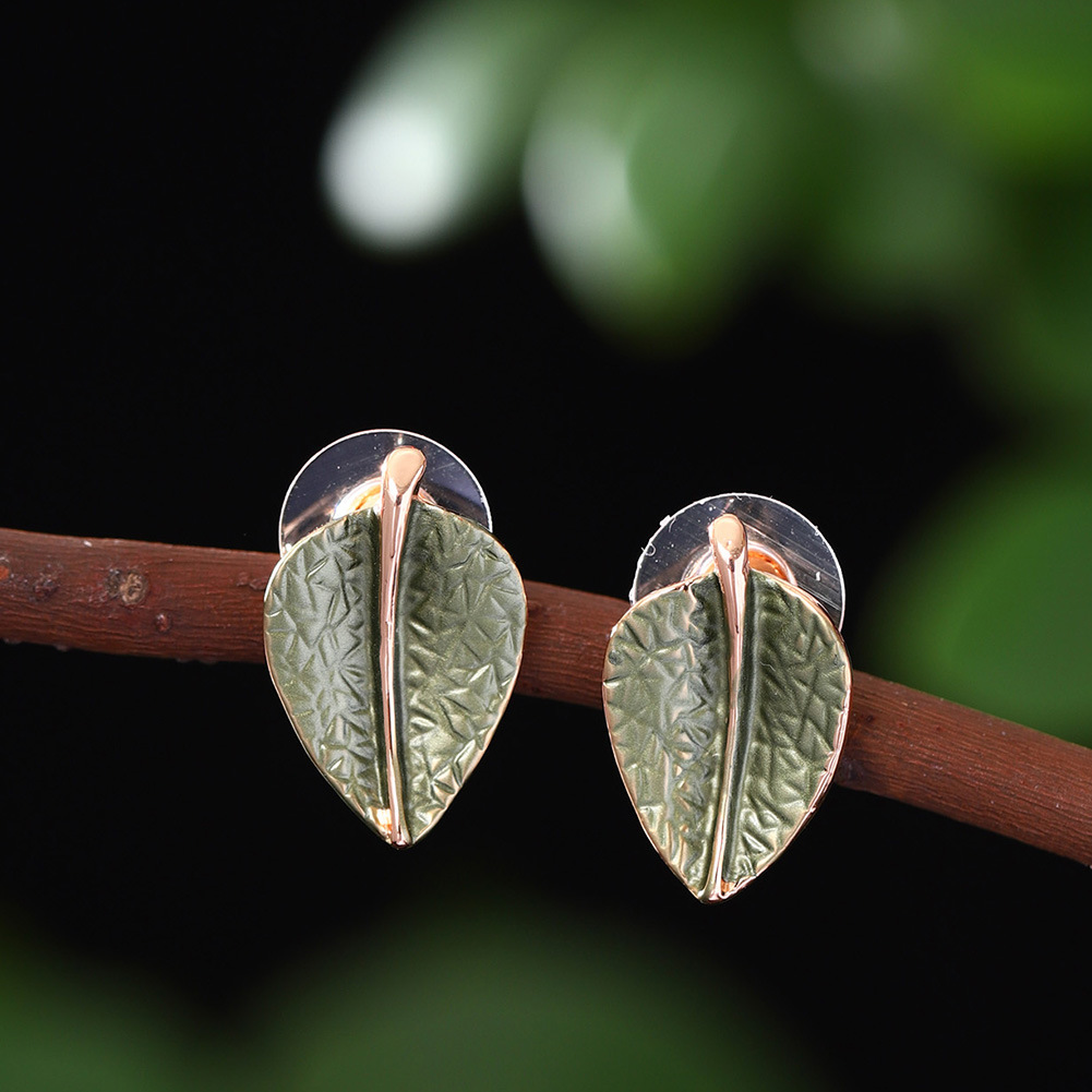 Leaf Necklace and Earrings Set, picture 3 of 3