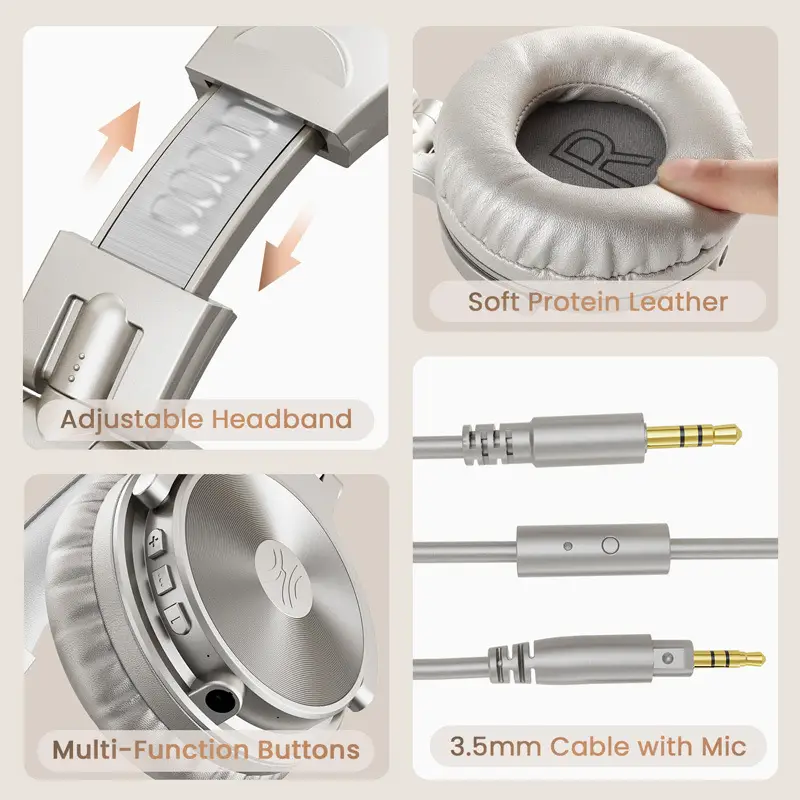 OneOdio Headset Wireless Bluetooth Headset With Microphone