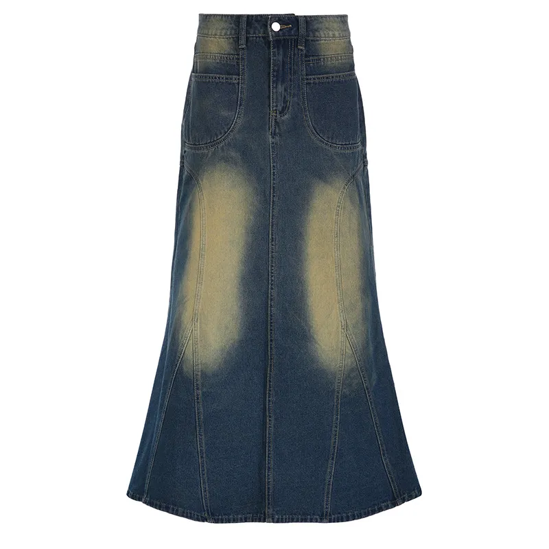 Women's Fashion Personality Denim Skirt - Blue