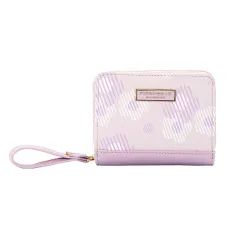 New Creative Hazy Flower Women's Wallet Zipper - Purple - View 1