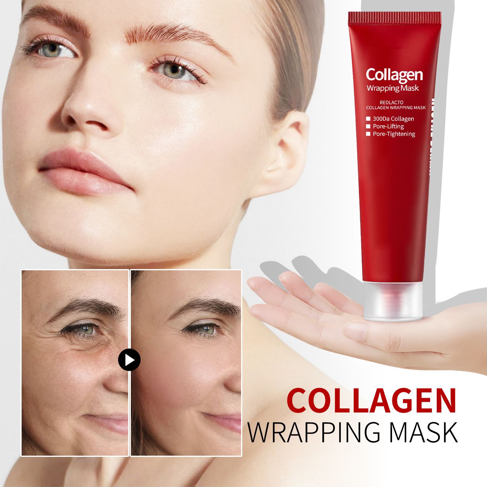 Title 3, Red Lactic Acid Collagen Mask Brightening And M...