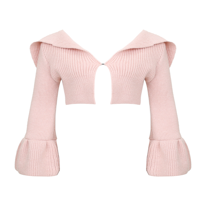 Pink Cardigan With Bow