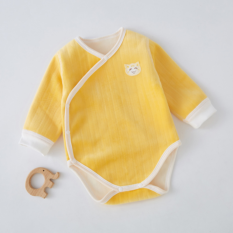 Newborn Fleece-Lined Romper Onesie Pajamas - imagen 1