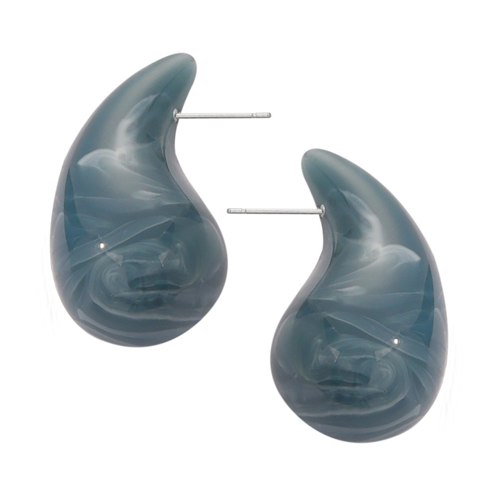 Gray Blue Earrings