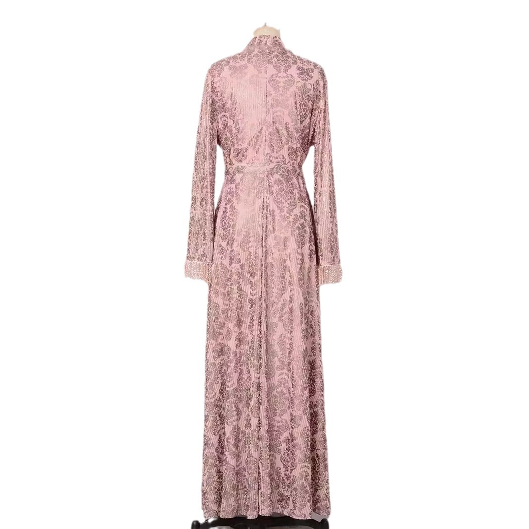 Sequin Long Sleeve Maxi Dress, picture 2 of 6