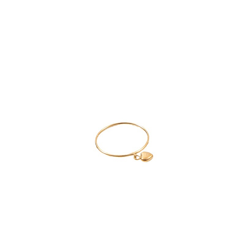 Fine Ring Movable Titanium Steel Plated 18K Gold
