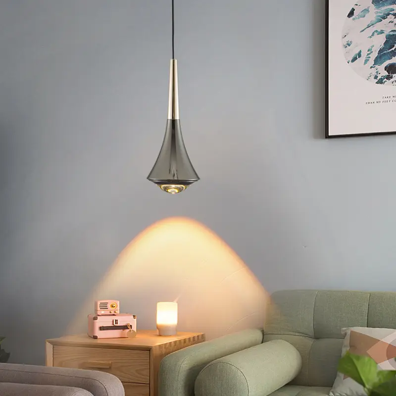 Modern Minimalist Adjustable Bedroom Bedside Chandelier