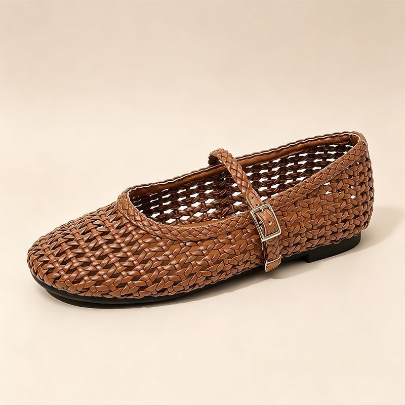 Raffia Mary Jane Flats, picture 6 of 8